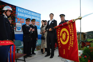 Razgrnitev prapora v Stanjevcih, leta 2008