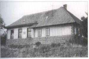 Stara šola v Adrijancih, leta 1960